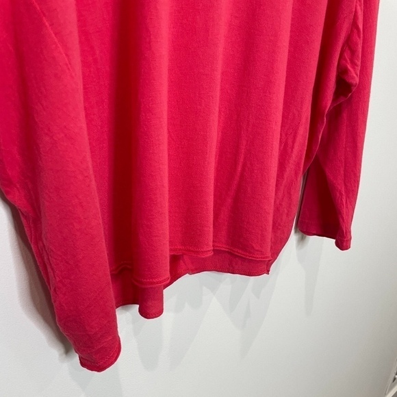 Sundry Pink Crop Oversized Top - Picture 4 of 5